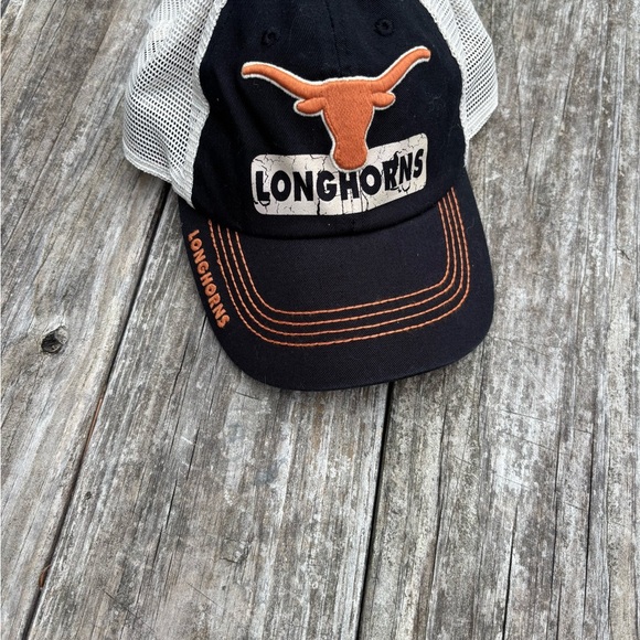 Longhorns Black and Orange Mesh Cap with adjustable strap. - Picture 3 of 5